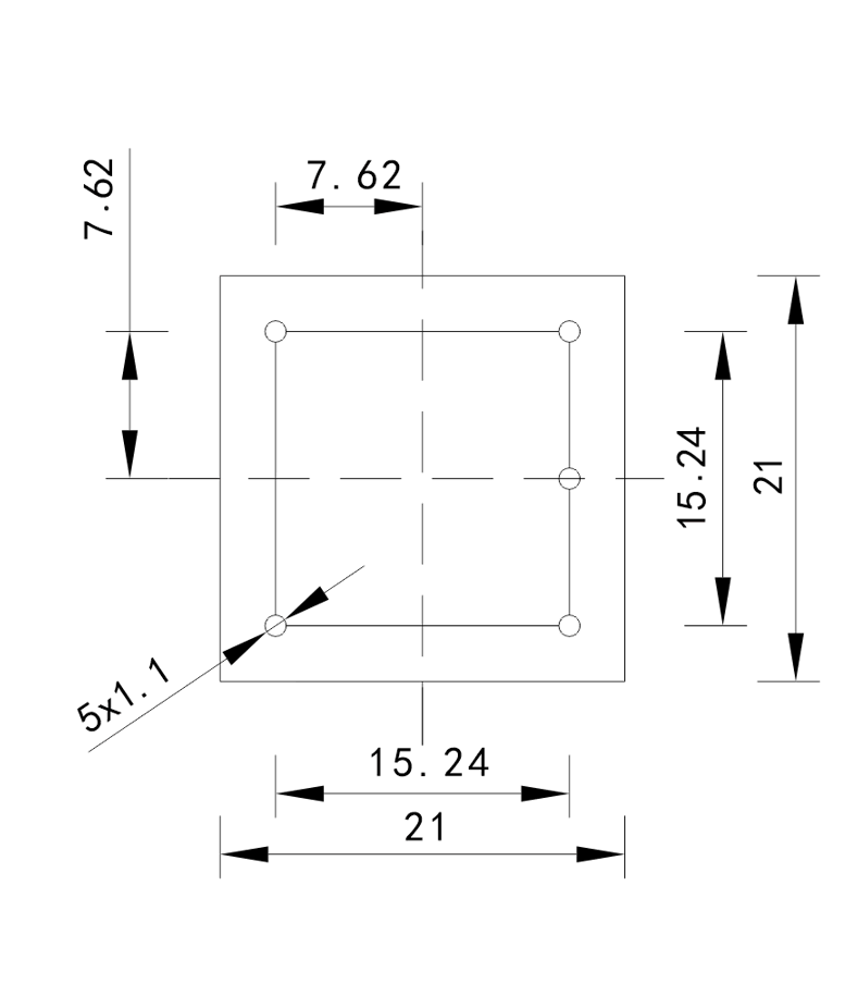 X32三相交流电压变送器尺寸图
